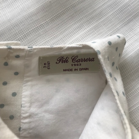 Pili Carrera Baby Girl Linen Blouse and Bloomers Set - Picture 12 of 15